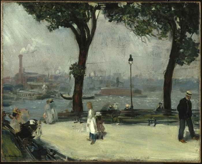 William Glackens East River Park China oil painting art